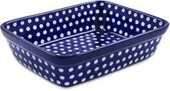 9¾-inch Rectangular Baker Made By Ceramika Artystyczna (Blue Eyes Theme) + Certificate Of Authenticity