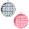 2-Pack Silicone Waffle Mold, Muffin Pans Molds, Waffle Maker Baking Tray Mold Bakeware For Waffle Cake Chocolate Craft Candy Soap Baking, Blue&Pink (Round: 3.8x3.8x0.4 Inch) -Wilton Shop 41QVNt7I5NL