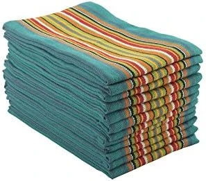 Kitchen Dish Towels, Salsa Stripe, 100% Natural Absorbent Cotton (Size 28 X 16 Inches), Pack Of 12-Multi Color 9 Kitchen Dish Towels, Salsa Stripe, 100% Natural Absorbent Cotton (Size 28 X 16 Inches), Pack Of 12-Multi Color - Image 7