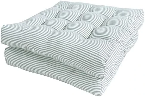 Chair Cushions 22"x22" Square Windows Pad For Adults Seating Pillows Set Of 2, Beige 17 Chair Cushions 22"x22" Square Windows Pad For Adults Seating Pillows Set Of 2, Beige - Image 15