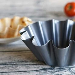 9 Inch Large Heavy Duty Non-Stick Fluted Tortilla Shell Pans, Heat Resistant Flower Baking Molds,Brioche Molds (2 Pcs) 11 9 Inch Large Heavy Duty Non-Stick Fluted Tortilla Shell Pans, Heat Resistant Flower Baking Molds,Brioche Molds (2 Pcs) -Wilton Shop 41QnuRHKpeL