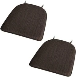 Baibu Super Soft Metal Dining Chair Pads Bar Stool Cushion With Ties For Metal Chairs Or Bar Stools - One Cushion Only (Gray Black, 14x14x1.5in) -Wilton Shop 41R3tfRsv1L. AC