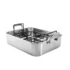 Chantal Stainless Steel Roasting Pan With Non Stick Roasting Rack, 15.5"x12.25"x4" (SL60-38RKC) -Wilton Shop 41RDsg9Mp9L