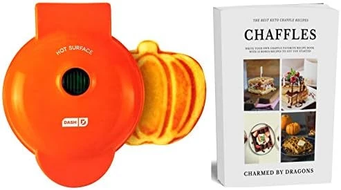 MINI Waffle Iron 4" HEART With The Best Keto Chaffle Recipe Book And Journal By Charmed By Dragons (4 Inch MINI RED HEART) 8 MINI Waffle Iron 4" HEART With The Best Keto Chaffle Recipe Book And Journal By Charmed By Dragons (4 Inch MINI RED HEART) - Image 6