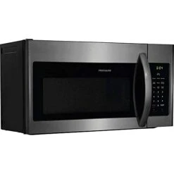 FRIGIDAIRE FFMV1846VD 30" Over The Range Microwave Oven; 1.8 Cu. Ft. Capacity, 1000 Cooking Watts, 300 CFM, 10 Power Levels, One-Touch Options, Interior Microwave LED Lighting, Black Stainless Steel -Wilton Shop 41ROqzzDgvL