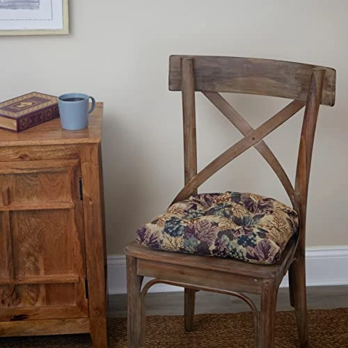 Cabernet Gripper Non-Slip Chair Cushions, 15" X 16", 4 Count (Pack Of 1), Multicolored 5 Cabernet Gripper Non-Slip Chair Cushions, 15" X 16", 4 Count (Pack Of 1), Multicolored - Image 3