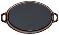 Staub Cast Iron Oval Roasting Dish, 32 Cm, Black -Wilton Shop 41RRoewNyhL