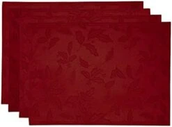 Lenox Holly Damask Placemat, Set Of 4, Green -Wilton Shop 41RSOSKazDL. AC
