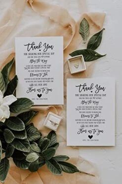 50 Wedding Thank You Place Setting Cards, Great For Adding To Your Table Centerpieces And Wedding Decorations For Receptions, Pack Of 50 Cards -Wilton Shop 41RSfqnbqcL