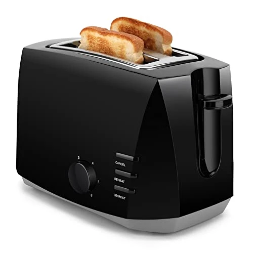 Toaster 2 Slice, Compact Electric Bread Toaster With 6 Toast Setting Defrost, Reheat, Cancel Functions, Auto Shutoff Removable Crumb Tray, Black Toaster (black) 3 Toaster 2 Slice, Compact Electric Bread Toaster With 6 Toast Setting Defrost, Reheat, Cancel Functions, Auto Shutoff Removable Crumb Tray, Black Toaster (black)