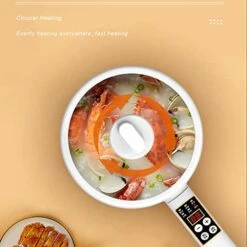 Ortable Electric Frying Pan 700W 1.8L Multifunction Electric Skillet 5 Cooking Modes Rice Office Eggs US Plug 110V -Wilton Shop 41RnP8LSz4L