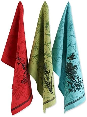 Botanical Print Tabletop Collection, Dishtowels, 18x28, Botanical Flowers 3 Piece 10 Botanical Print Tabletop Collection, Dishtowels, 18x28, Botanical Flowers 3 Piece - Image 8