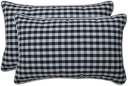 Outdoor/Indoor Dawson Pewter Chair Pads, 15.5" X 16", Black 2 Count 8 Outdoor/Indoor Dawson Pewter Chair Pads, 15.5" X 16", Black 2 Count - Image 6