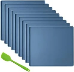 3 Pcs Silicone Dehydrator Mats With Edge, With Silicone Scraper, Compatible With Cosori &Magic Mill & BioChef Arizona, Non Stick Dryer Mats, High Temperature Resistance,for Fruit,Chips,Flax Crackers -Wilton Shop 41S8QpfiYL. AC