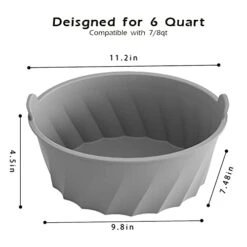 Silicone Crock Pot Liner Reusable Fits 6 Quart Slow Cooker Liners 2Pcs -Wilton Shop 41SESnoP0CL