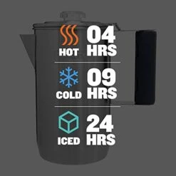 Stanley 10-01876-010 The Cool-Grip Camp Percolator Stainless Steel 1.1QT / 1.0L -Wilton Shop 41SEczoFoYL