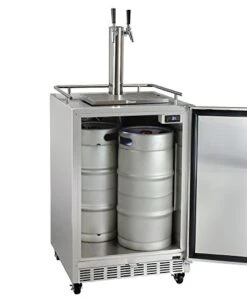 Kegerator 24" Wide Dual Tap Stainless Steel Commercial Beer Dispenser HK38SSC-2 -Wilton Shop 41SJZ9PXkhL