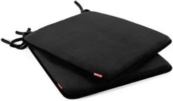 Dining Chair Pads,2 Pack Non Slip Memory Foam Kitchen Chair Cushions Pads With Ties And Gripper Backing (16" Square,Velvet Black) 18 Dining Chair Pads,2 Pack Non Slip Memory Foam Kitchen Chair Cushions Pads With Ties And Gripper Backing (16" Square,Velvet Black) -Wilton Shop 41SZoLUublL. AC