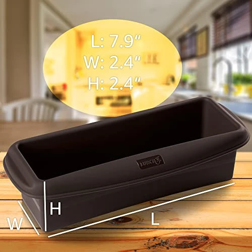 Lurch Germany Flexiform Silicone Bread And Loaf Pan | Non-Stick Silicone Baking Mold For Homemade Cakes, Breads, Meatloaf And Dessert - (7.9" X 2.4" X 2.4") 5 Lurch Germany Flexiform Silicone Bread And Loaf Pan | Non-Stick Silicone Baking Mold For Homemade Cakes, Breads, Meatloaf And Dessert - (7.9" X 2.4" X 2.4") - Image 3