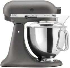 KitchenAid KSM150PSSC Mixer Bowl, 5 Quart, Scorched Orange & KFE5TS Flex Edge Beater, 4.5-5 Qt, Subtle Silver -Wilton Shop 41SfaNuuiAL. AC