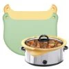 2 Pack Slow Cooker Liners - Reusable Crock Pot Liner Leakproof & Easy Clean Silicone Divider Fit 6-8 Quarts Slow Cooker Oval Or Round Pot -Wilton Shop 41SihDjlaBL