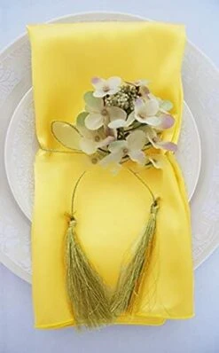 10 Pcs Satin 20" X 20" Dinner Table Linen Napkins For Restaurant Kitchen Dining Wedding Party Banquet Events - Copper -Wilton Shop 41SnrLUpiPL. AC