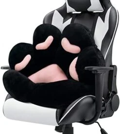 Cat Paw Cushion Chair Comfy Kawaii Chair Plush Seat Cushions Shape Lazy Pillow For Gamer Chair 28"x 24" Cozy Floor Cute Seat Kawaii For Girl Worker Gift, Dining Room Bedroom Decorate White -Wilton Shop 41SrBpcHwYL. AC