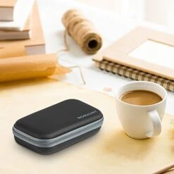 Protective Carrying Case For Nespresso & Compatible Capsules Portable Espresso Maker Coffee Pod Holder PU Material Hard Shell Portable Grey(2 Pack, 4 Pods,8 Pods) -Wilton Shop 41SzR7XZThL