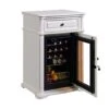 ATAAY Retro Wine Cellar, Independent Wine Cellar, CNC Temperature-Adjustable Constant Temperature Refrigerator, Silent Beverage Cooler (White 60 * 55 * 98cm) -Wilton Shop 41SzfOcnZBL