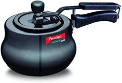 Prestige Nakshatra Plus Svachh Hard Anodised Aluminium Spillage Control Handi Pressure Cooker (Black), 2 Liter -Wilton Shop 41T1PRsQQwL. AC