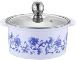 ERINGOGO Pots Electric Hot Pot, Small Self Heating Hot Pot, Nonstick Coating, Separate Design, Steak Noodles Cooker For Induction Hot Pot -Wilton Shop 41T1ppjJpzL. AC