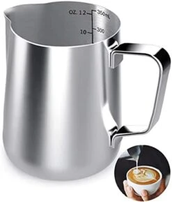 Milk Frothing Pitcher, 20 Oz Milk Frother Cup Espresso Cup Stainless Steel 15 Milk Frothing Pitcher, 20 Oz Milk Frother Cup Espresso Cup Stainless Steel -Wilton Shop 41T2RuTq4 L. AC