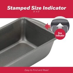 Set Of 2 Nonstick Steel Loaf Pans, Standard-Sized 9" X 5" Gray 5 Set Of 2 Nonstick Steel Loaf Pans, Standard-Sized 9" X 5" Gray -Wilton Shop 41T4o05PSrL