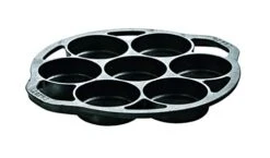 Lodge Cast Iron Mini Cake Pan. Pre-seasoned Cast Iron Cake Pan For Baking Biscuits, Desserts, And Cupcakes.