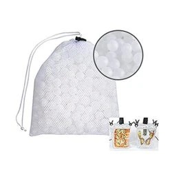 Locisne Sous Vide Cooking Balls BPA Free 20mm 250 Balls With Mesh Drying Bag, Reduces Heat Loss & Water Evaporation, For Anova, Joule Cookers Water Bath Cooking, Sous Vide Container And Precision Immersion Circulator