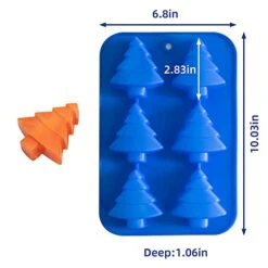 IHOMECOOKER 4PC Silicone Christmas Baking Mold Set Christmas Tree Snowflakes Snowman Cake Mold,bath Bombs,Soap Mold Set -Wilton Shop 41TNRLuOeaL