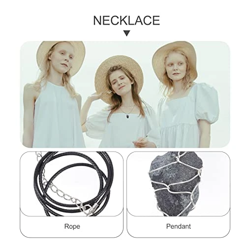 Black Tourmaline Crystal Pendant: Braided Obsidian Crystal Healing Chakra Pendant Gemstone Necklaces Pendants Spiritual Jewelry For Women Girls 6 Black Tourmaline Crystal Pendant: Braided Obsidian Crystal Healing Chakra Pendant Gemstone Necklaces Pendants Spiritual Jewelry For Women Girls - Image 4