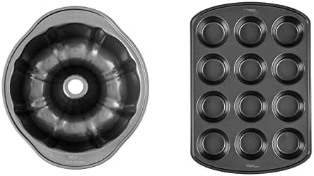 Wilton Perfect Results Premium Non-Stick 9-Inch Fluted Tube Pan & Perfect Results Premium Non-Stick Bakeware Muffin Pan & Cupcake Pan, 12-Cup, Steel 15 Wilton Perfect Results Premium Non-Stick 9-Inch Fluted Tube Pan & Perfect Results Premium Non-Stick Bakeware Muffin Pan & Cupcake Pan, 12-Cup, Steel - Image 13