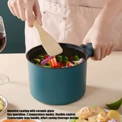 Electric Pot, 1.8L Large Capacity Multifunctional Mini Electric Hot Pot For Dormitory -Wilton Shop 41TnIzwK0hL
