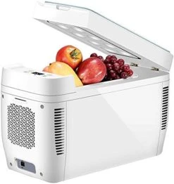 TONPOP 11 Liter Compact Portable Cooler Warmer Mini Fridge For Bedroom, OfficeDorm, Car Great For Skincare&Cosmetics
