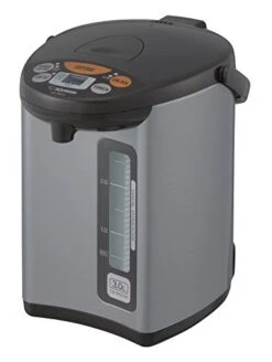 CD-WCC30 Micom Water Boiler & Warmer, Silver & NS-RPC10HM Rice Cooker And Warmer, 5.5-Cup (Uncooked), Metallic Gray