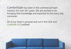 Replacement Seat Cushion Upholstery Foam Pad For Sofa Or Dining Chair, 2" X 24" X 82" CertiPUR-US Certified, Extra Long -Wilton Shop 41U3FVqj5lL