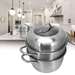 Stainless Steel Steamers, Even Heat Transfer Resistance Steam Pot For Home -Wilton Shop 41U5z1nV1wS