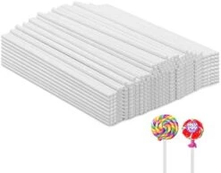 Lollipop Sticks,500 Pieces White Paper Treat Lollipop Sticks Lollipop Treat Sticks Sucker Stick For Cake Topper,Rainbow Candy, Cake Pops Chocolate (4 Inch) -Wilton Shop 41UCMbXgqkL. AC