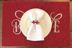 Fancy Fun Chenille Textured Christmas Placemats, Set Of Six (6) Tapestry Weave Fabric, For Holiday's, Christmas, Winter Seasons (Believe) 15 Fancy Fun Chenille Textured Christmas Placemats, Set Of Six (6) Tapestry Weave Fabric, For Holiday's, Christmas, Winter Seasons (Believe) -Wilton Shop 41UGd6KlCZL