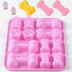 Paw Bone And Fish Shaped 3 In 1 Silicone Baking Molds For Chocolate, Candy And Dog Treats 4 Pcs 7 Paw Bone And Fish Shaped 3 In 1 Silicone Baking Molds For Chocolate, Candy And Dog Treats 4 Pcs -Wilton Shop 41UI1BycbFL