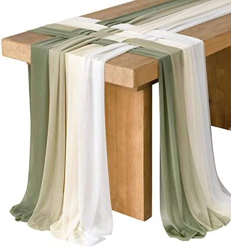 10ft Wedding Weave Table Runner For Sweetheart Table (Set Of 8, White & Navy Blue) 10 10ft Wedding Weave Table Runner For Sweetheart Table (Set Of 8, White & Navy Blue) - Image 8