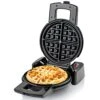 Vente Electric Waffle Maker 1000W Power With Nonstick Plates And 180 Rotating Flip Function, Perfect For Cooking Belgian Waffles And Breakfast, Portable And Compact Design, Black WMF1440BR -Wilton Shop 41UYtXFdDuL