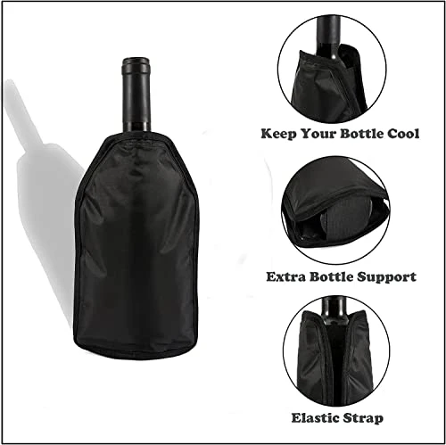 Wine Bottle Chiller,Wine Chiller,Wine Chillers For Bottles,Wine Chiller Bucket,Wine Gifts,Wine Accessories,Wine Bottle Cooler,Wine Cooler Sleeve,Champagne Insulator Keep Wine & Beverages Cold 4 Wine Bottle Chiller,Wine Chiller,Wine Chillers For Bottles,Wine Chiller Bucket,Wine Gifts,Wine Accessories,Wine Bottle Cooler,Wine Cooler Sleeve,Champagne Insulator Keep Wine & Beverages Cold - Image 2