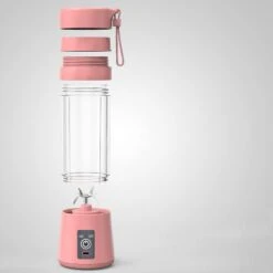 Portable Blender,Portable Juicer,Fruit Mixer - 6 Blades In 3D, 380ml Fruit Mixing Machine With USB Charger Cable(Pink) 8 Portable Blender,Portable Juicer,Fruit Mixer - 6 Blades In 3D, 380ml Fruit Mixing Machine With USB Charger Cable(Pink) -Wilton Shop 41UxVAgX0CL
